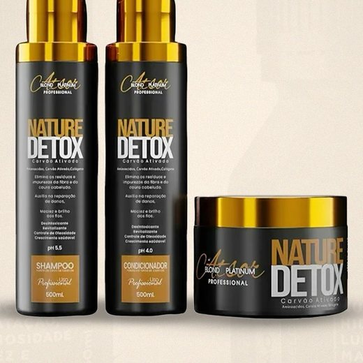 Shampoo e máscara Nature Detox